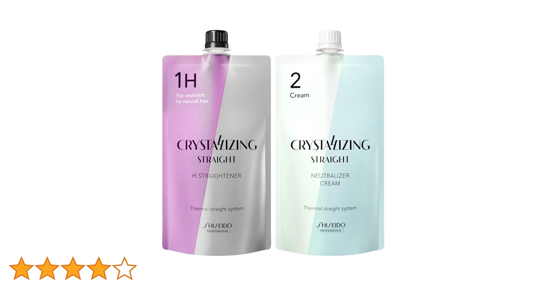 Amazon | 資生堂 クリスタライジング ストレート H 1液 ＆ 2液